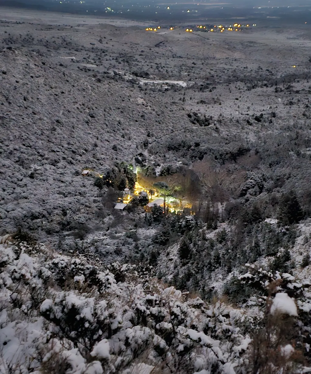 Nevada en la quebrada.