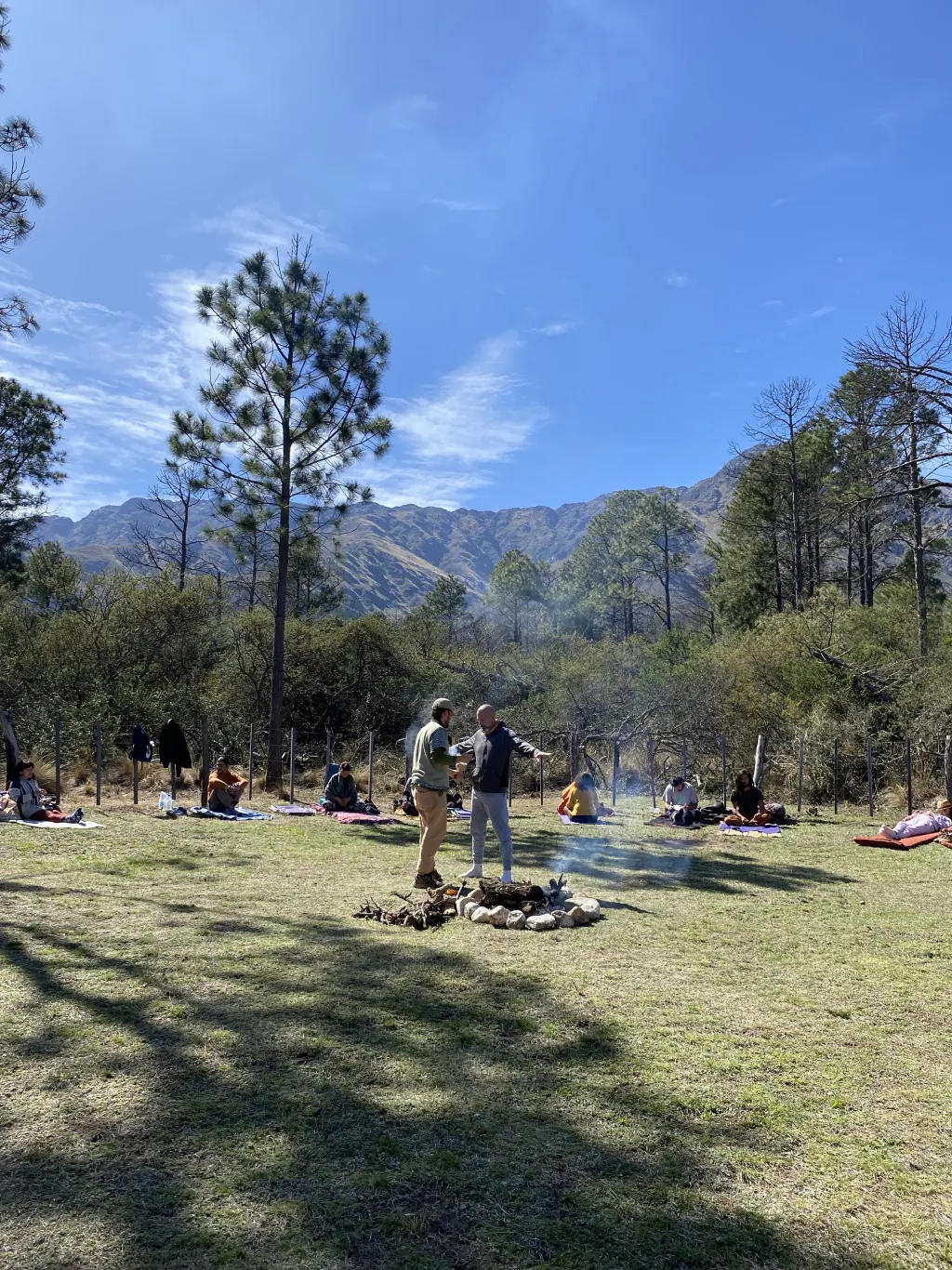 Ceremonia en Los Corrales.