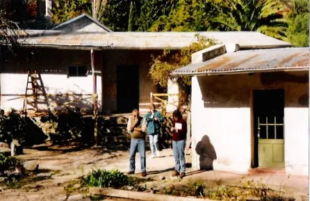 Mi abuelo Luis junto a mamá en tiempos de restauración.