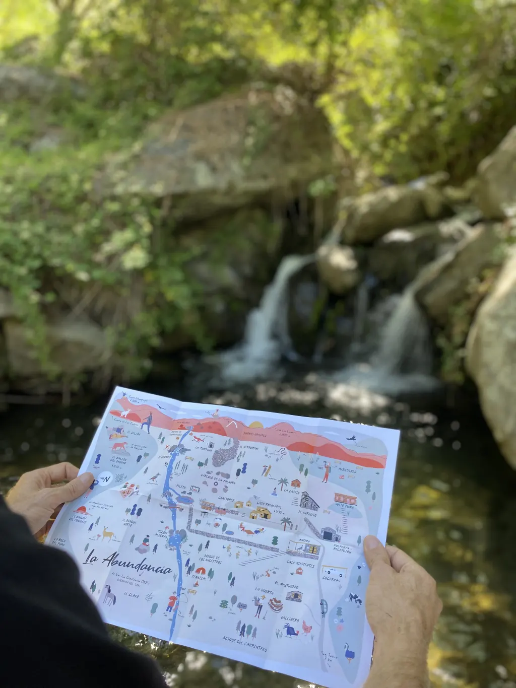 El mapa de La Abundancia.