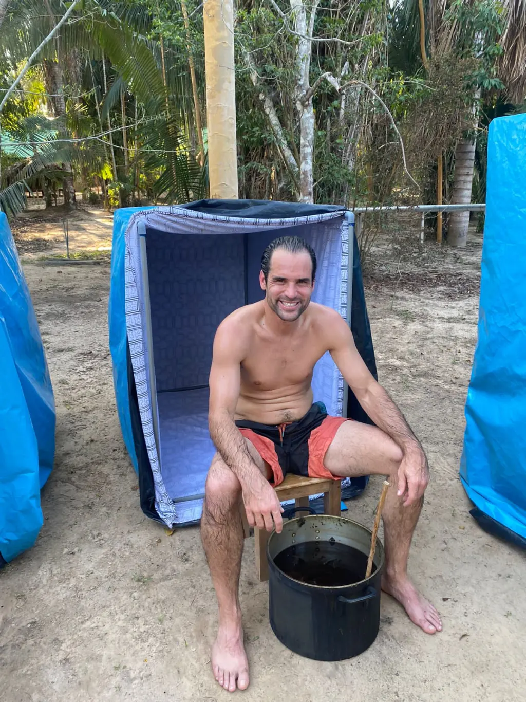 Sauna de plantas en Perú.