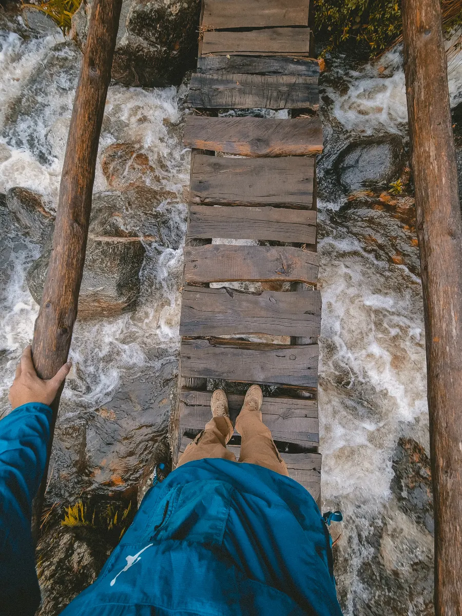El puente de La Constancia a La Abundancia.